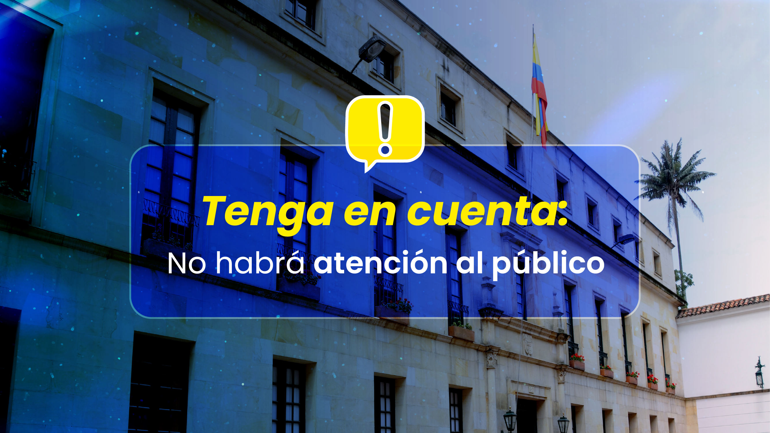 La Misión de Colombia ante la ONU en Ginebra no tendrá atención al público los días 25 y 26 de mayo de 2026
