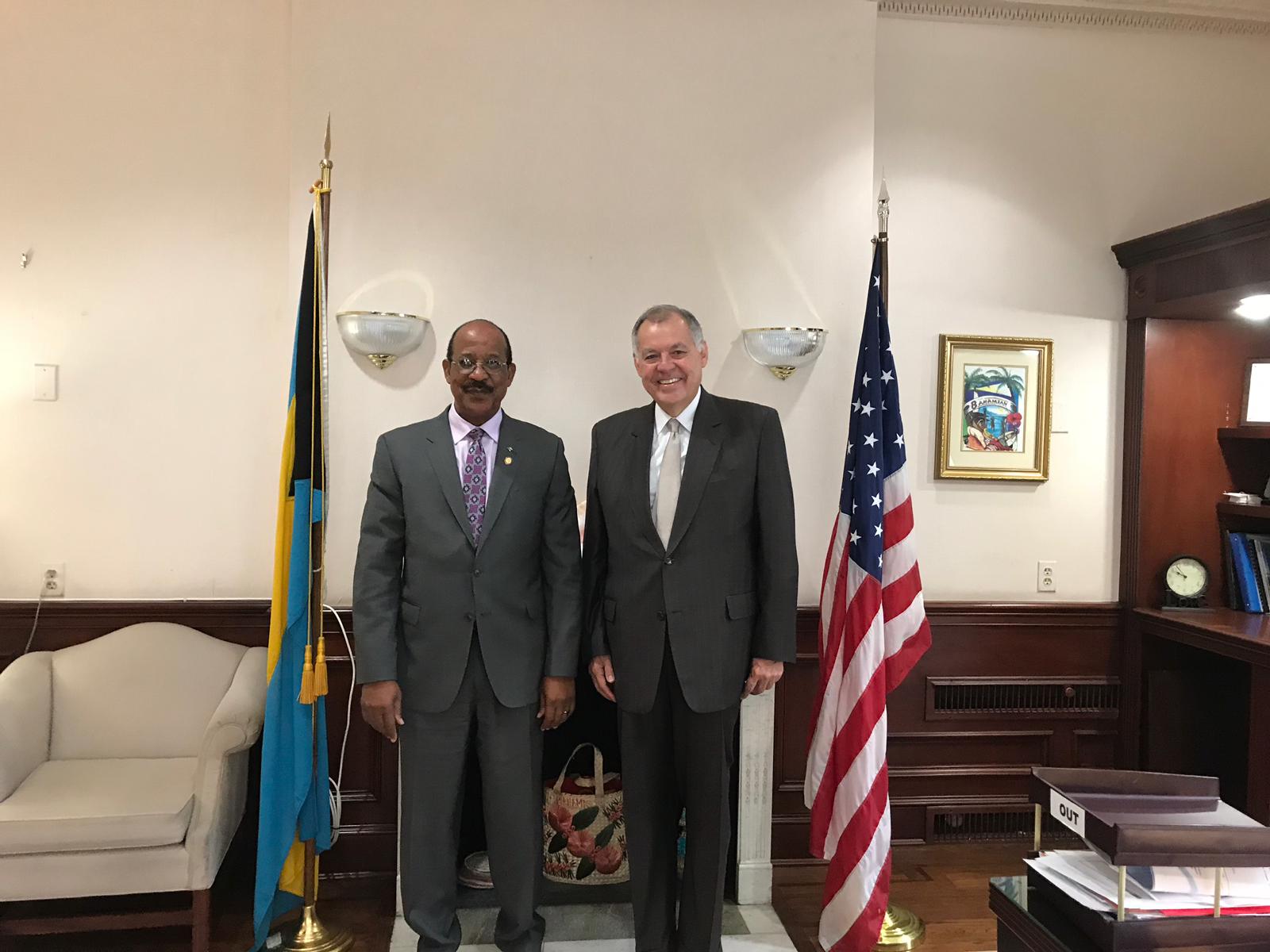 Embajador de Colombia ante la Organización de Estados Americanos OEA se reunió con el Embajador de Bahamas ante la OEA