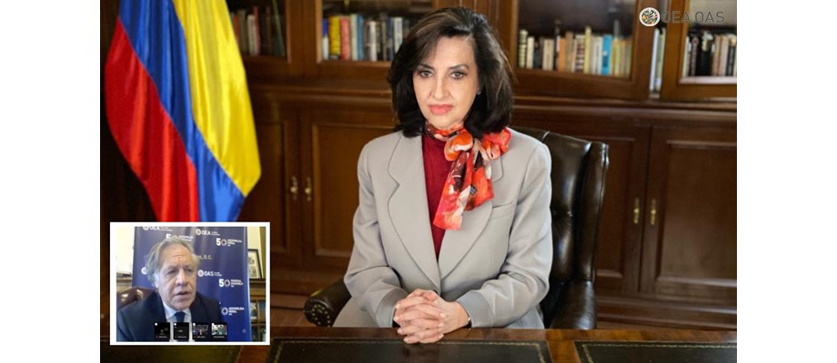 Canciller Claudia Blum lideró con seis países en la OEA, un diálogo sobre la crisis multidimensional de Venezuela, más allá de las elecciones