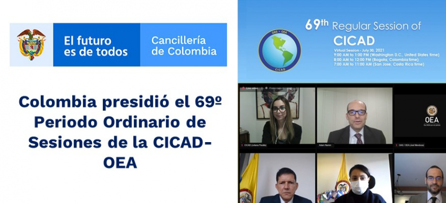 Colombia presidió el 69º Periodo Ordinario de la CICAD-OEA