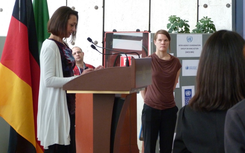 El Servicio de las Naciones Unidas de Acción Contra las Minas –UNMAS, organizó un evento bajo el lema “La acción contra las minas es acción humanitaria” 
