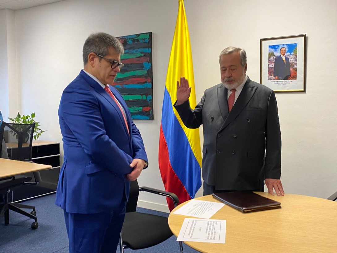 Gustavo Gallón Giraldo asume como nuevo embajador de Colombia ante las Naciones Unidas en Ginebra