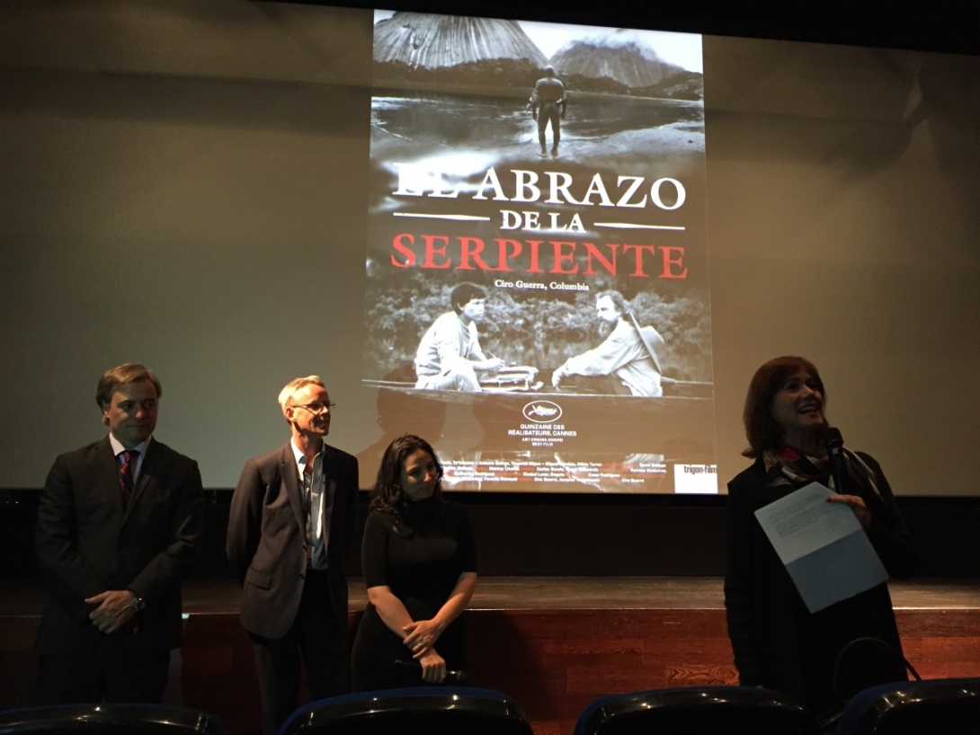 Misión de Colombia ante las Naciones Unidas en Ginebra proyectó la película “El Abrazo de la Serpiente” en el Cinéma de Grütli Misión Permanente de Colombia en Naciones Unidas con sede en Ginebra